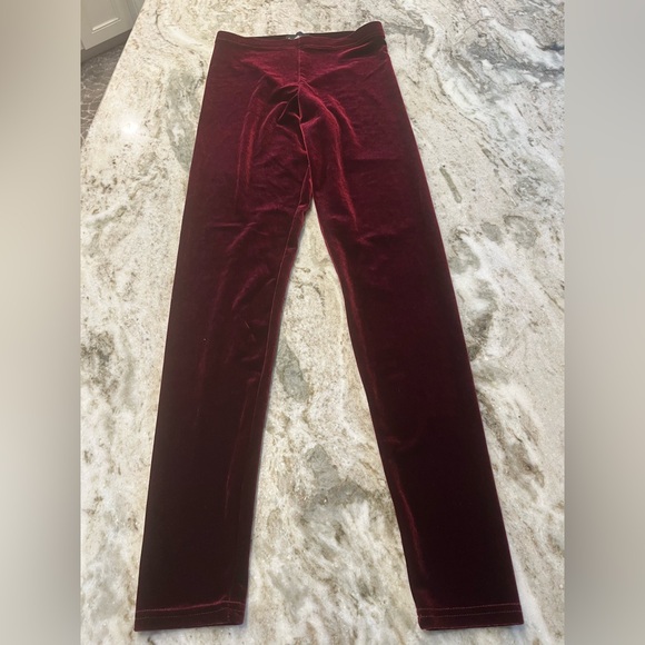 Insanity velour red alternative/emo pants size XS - Picture 1 of 8
